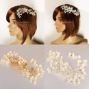 Women Girls Ladies Elegant Leaf Vine Hair Comb Headpiece Tiara Wedding Party Bridal Hair Accessory Gold