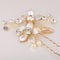 Crystal Pearls Floral Vine Hair Pin Clip Wedding Bride Girls Prom Accessory