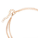 Elegant Multilayer Gold Plated Alloy Bead Sequin Pendant Bib Necklace Chain