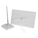 Wedding White Lace Guest book and Pen Set with white flower