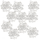 10 Pieces Hollow Out Flower Design DIY Findings Charms Necklace Pendant