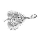 Pack of 5 Vintage Leaf Charms Pendants DIY Jewelry Accessory Antique Silver