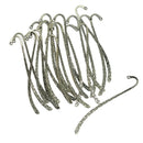 Tibetan Silver Metal Beading Line Pattern Bookmarks With hoop DIY Jewelry Making Findings Pack of 20