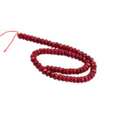 5x8mm Ruby Red Jade Faceted Round Loose Beads Jewelry Bracelet DIY Making