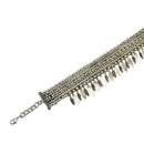 Metal Necklace Charms Choker Collar Tassel Leaves Pendant Necklace Stretch Chain