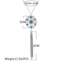 Bohemian Style Ladies Flower Tassel Long Chain Necklace Jewelry