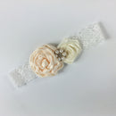 Girls Ladies Flower Floral Lace Pearls Headband Hair Band Party Hair Accessories
