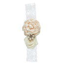 Girls Ladies Flower Floral Lace Pearls Headband Hair Band Party Hair Accessories