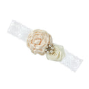 Girls Ladies Flower Floral Lace Pearls Headband Hair Band Party Hair Accessories