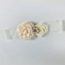 Girls Ladies Flower Floral Lace Pearls Headband Hair Band Party Hair Accessories