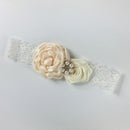 Girls Ladies Flower Floral Lace Pearls Headband Hair Band Party Hair Accessories