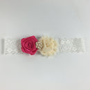 Colorful Girls Flower Lace Pearls Headband Hair Band Party Hair Accessories