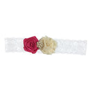 Colorful Girls Flower Lace Pearls Headband Hair Band Party Hair Accessories
