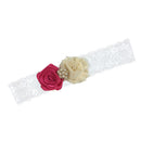 Colorful Girls Flower Lace Pearls Headband Hair Band Party Hair Accessories