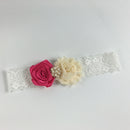 Colorful Girls Flower Lace Pearls Headband Hair Band Party Hair Accessories