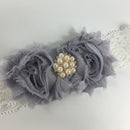 Girls Baby Flower Lace Pearls Headband Hair Band Headwear Party Hair Accessories