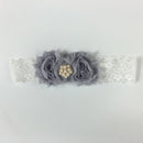 Girls Baby Flower Lace Pearls Headband Hair Band Headwear Party Hair Accessories