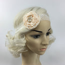 Women Girls Flower Lace Pearls Headband Hair Band Party Hair jewelry