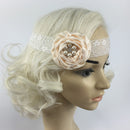 Women Girls Flower Lace Pearls Headband Hair Band Party Hair jewelry