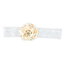 Women Girls Flower Lace Pearls Headband Hair Band Party Hair jewelry