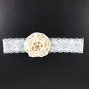 Women Girls Flower Lace Pearls Headband Hair Band Party Hair jewelry