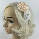 White Rhinestone Floral Headband Headpiece Alice Band Accessory for Girls Kids