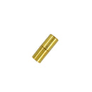 Jewelry Findings Gold Plated Leather Cord End Magnetic Clasp Hole Size 6mm 12pcs / Pack