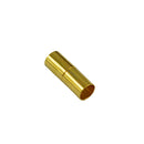 Jewelry Findings Gold Plated Leather Cord End Magnetic Clasp Hole Size 6mm 12pcs / Pack