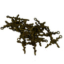 20 x Vintage Bronze Rose Flower Cross Charms Jewelry DIY Making Crafts