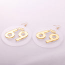 1 Pair Acrylic Large Number 69 Dangle Earrings Women Hip Hop Earrings Jewelry