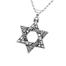 Unisex Cool Stainless Steel Pendant Jewish Star of David Necklace Gift