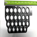 Plastic Ring Sizer Construction Finger Gauge Ring Measurement Jewelry Tool Black