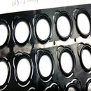 Plastic Ring Sizer Construction Finger Gauge Ring Measurement Jewelry Tool Black