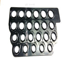 Plastic Ring Sizer Construction Finger Gauge Ring Measurement Jewelry Tool Black