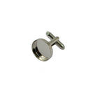 10x Blank Round Bezel Cabochon Setting Base Cuff Links DIY Formal Cufflink