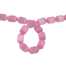 Pink Oval & Barrel Loose Beads Fashion DIY Necklace Bangle Making Crafts