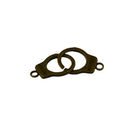 12Pcs Bronze Punk Mini Handcuff Keyring Clasp Keychain Freedom Charm Pendant
