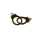 12Pcs Bronze Punk Mini Handcuff Keyring Clasp Keychain Freedom Charm Pendant