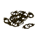 12Pcs Bronze Punk Mini Handcuff Keyring Clasp Keychain Freedom Charm Pendant