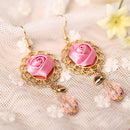 Women Girl Crystal Water Drop Dangle Earrings Daily Korean Style Jewelry
