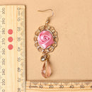 Women Girl Crystal Water Drop Dangle Earrings Daily Korean Style Jewelry