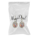 1 Pair Red Skull Head Fashion Jewellery Long Dangle Earrings Halloween Ornaments