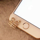 Crystal Rhinestone 3.5mm Jack Anti Dust Plug Earphone Cap Stopper Cover