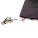 Dustproof 3.5mm Anti Dust Plug Phone Plug Stopper Cap Compatible FOR Smart Phone Blue/Gold