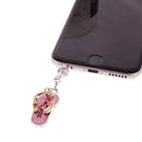 Anti Dust Earphone Plug Stopper Cap Cell Phones Charms For 3.5mm Phone Jack Pink