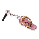Anti Dust Earphone Plug Stopper Cap Cell Phones Charms For 3.5mm Phone Jack Pink