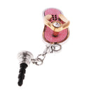 Anti Dust Earphone Plug Stopper Cap Cell Phones Charms For 3.5mm Phone Jack Pink