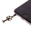 Vintage Phone Stopper Cap Compatible with 3.5mm Headphone Fan Shape