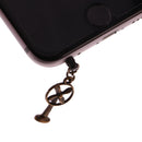 Vintage Phone Stopper Cap Compatible with 3.5mm Headphone Fan Shape