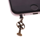 Vintage Phone Stopper Cap Compatible with 3.5mm Headphone Fan Shape